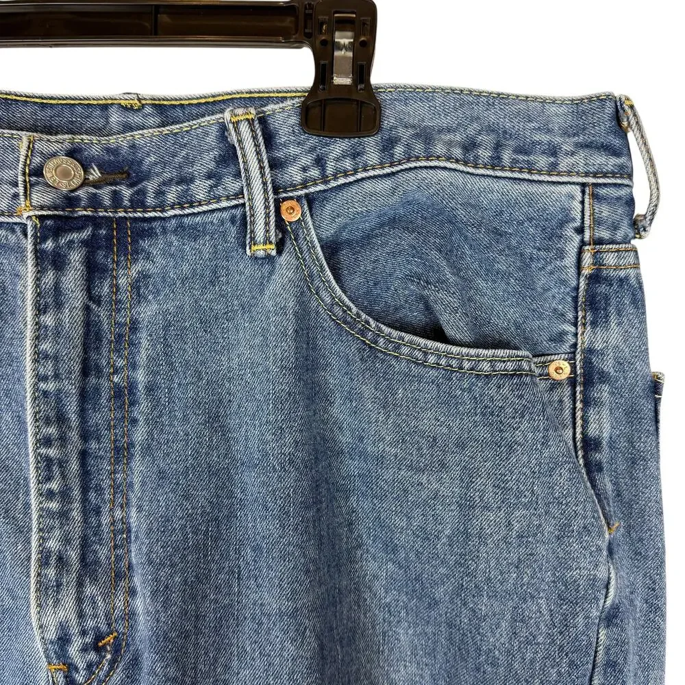 Levi's 550 Jeans Men 40x31 Blue Denim High-Rise Relaxed Fit Straight Leg Zip Fly